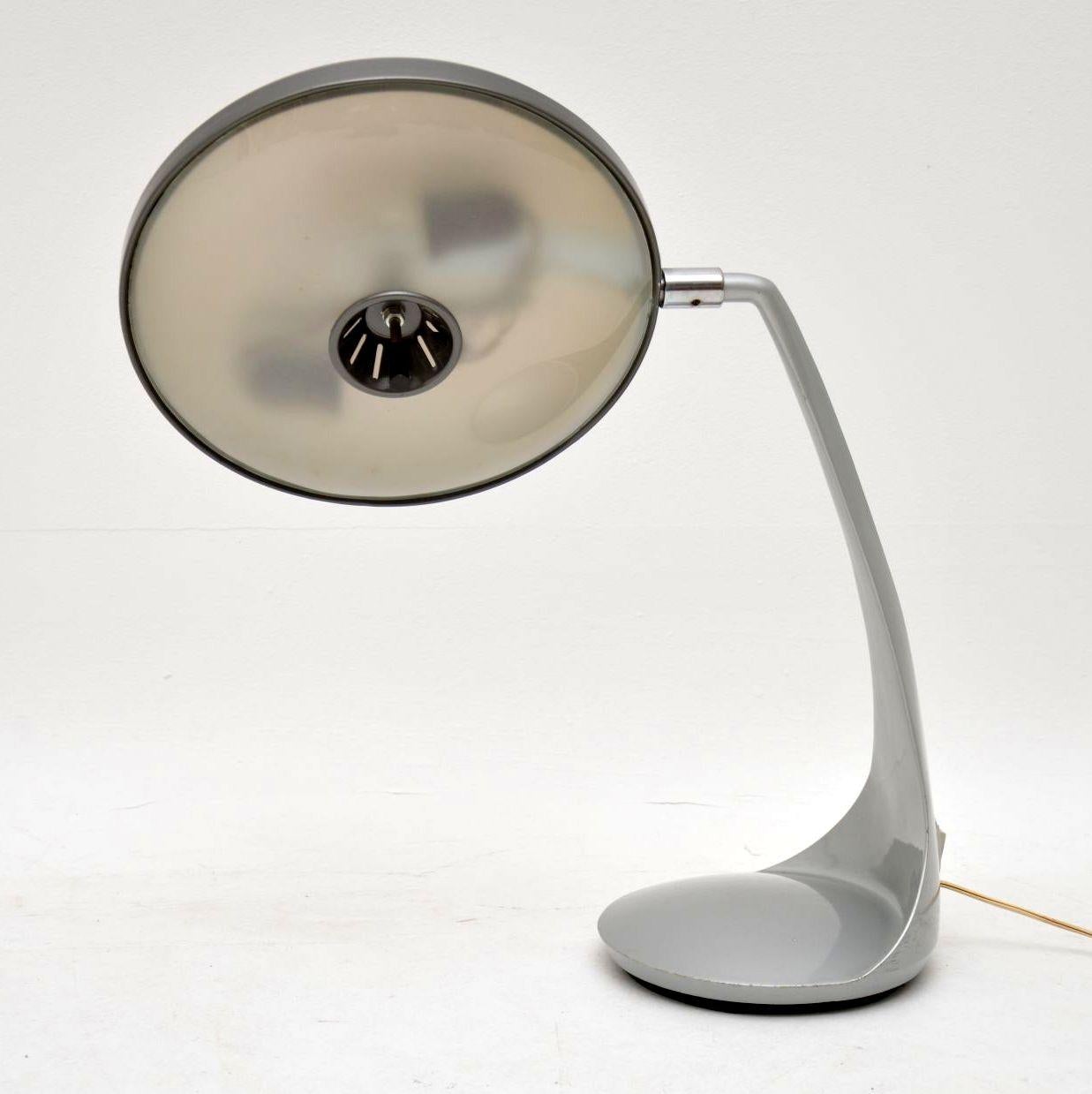 Mid-Century Modern 1960s Vintage Spanish Desk Lamp by Lupela
