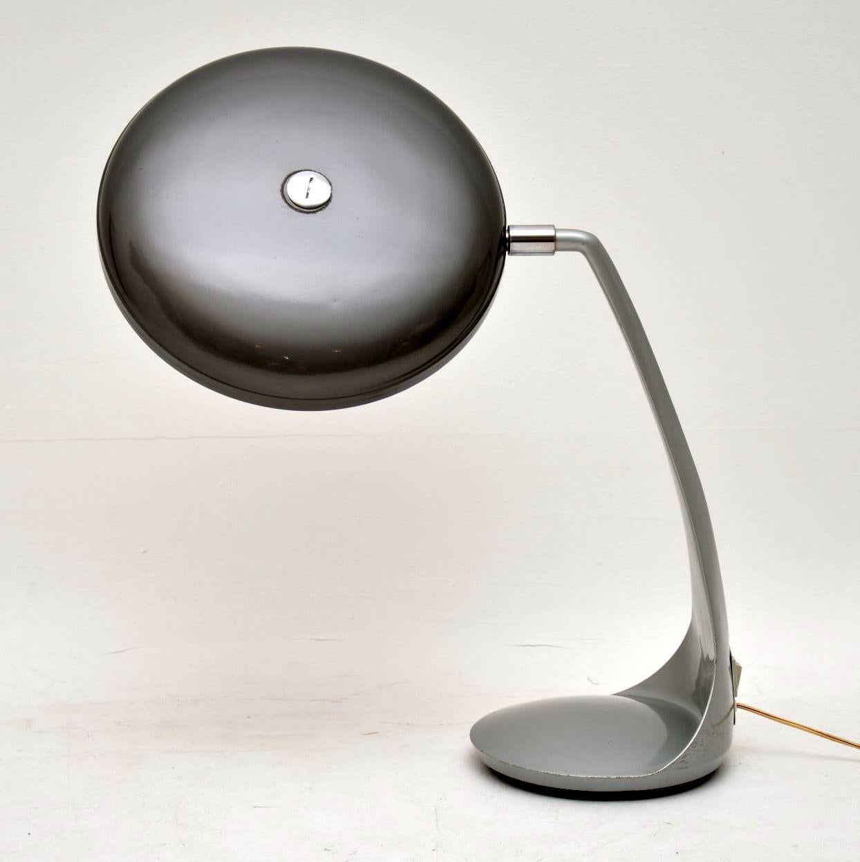 Mid-Century Modern 1960s Vintage Spanish Desk Lamp by Lupela