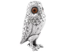 William Comyns & Sons Ltd 'Richard Comyns' Sterling Silver Owl Pepperette