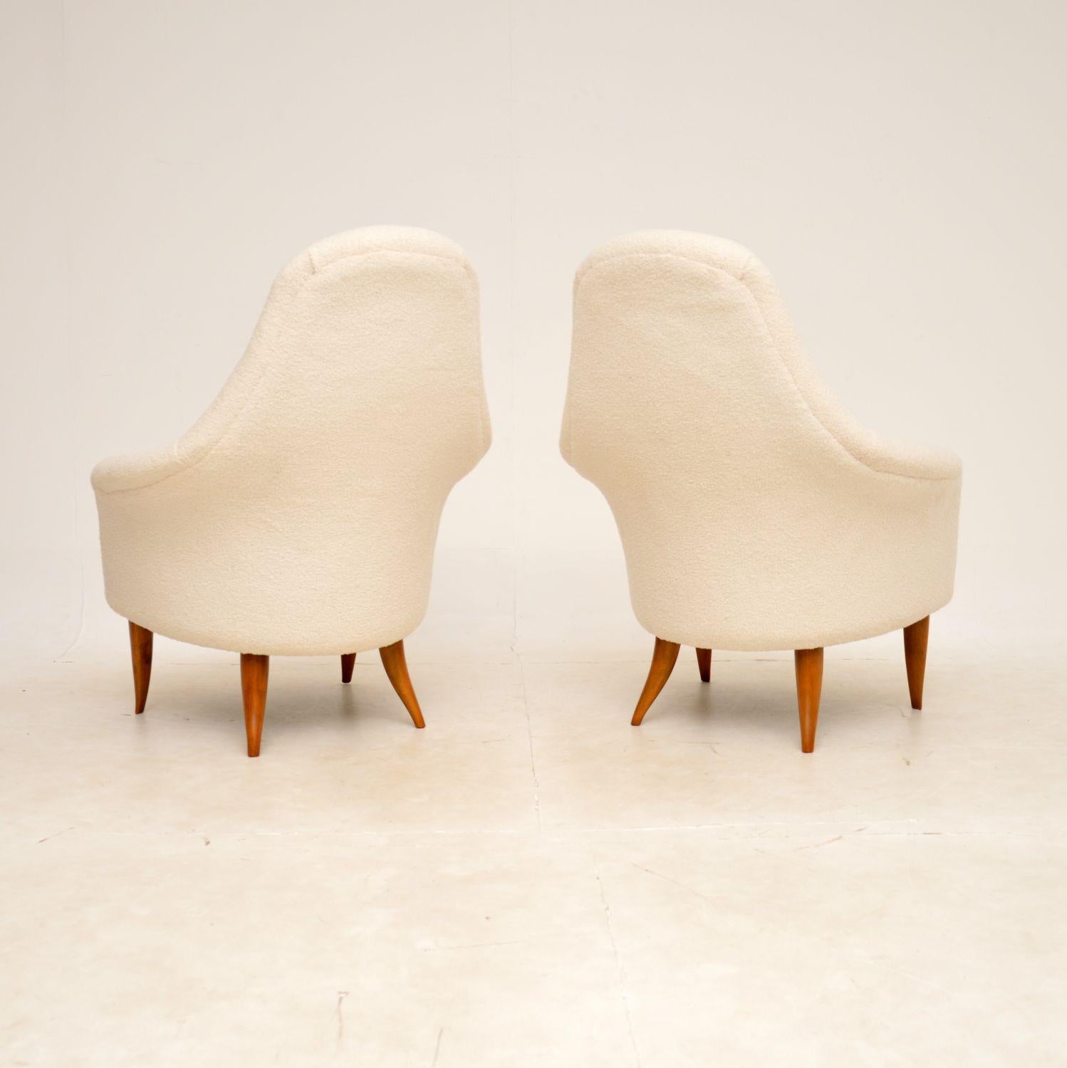 1960s Vintage Swedish Armchairs by Kerstin Horlin Holmquist In Good Condition For Sale In London, GB