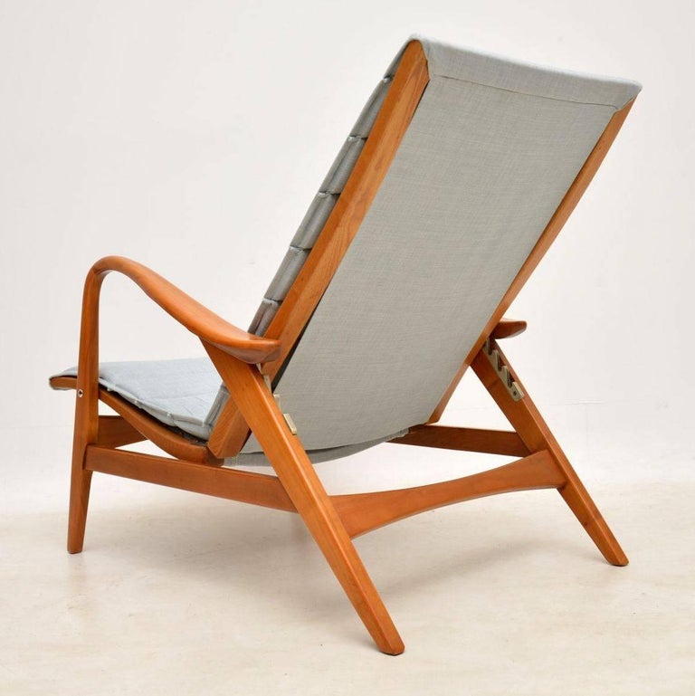 1960s Vintage Swedish Reclining Armchair at 1stDibs