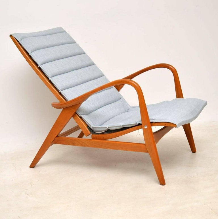 1960s Vintage Swedish Reclining Armchair at 1stDibs