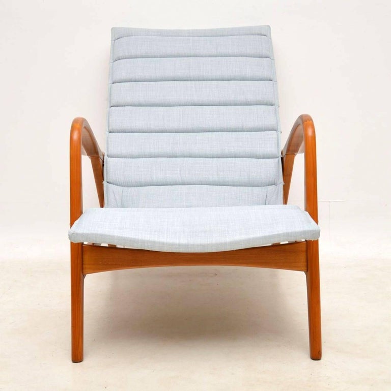 1960s Vintage Swedish Reclining Armchair at 1stDibs