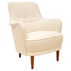 Fauteuil suédois vintage Samsas des années 1960 par Carl Malmsten