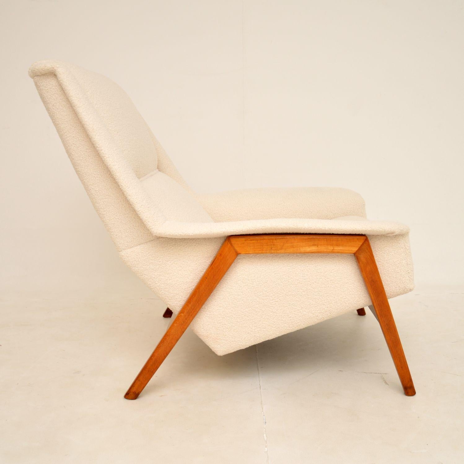 A very stylish and extremely comfortable vintage armchair, made in Sweden and dating from the 1960-70’s.

It is very well made with a beautiful design, this is so comfortable and supportive. It has a generous seat area, and sits on a lovely teak
