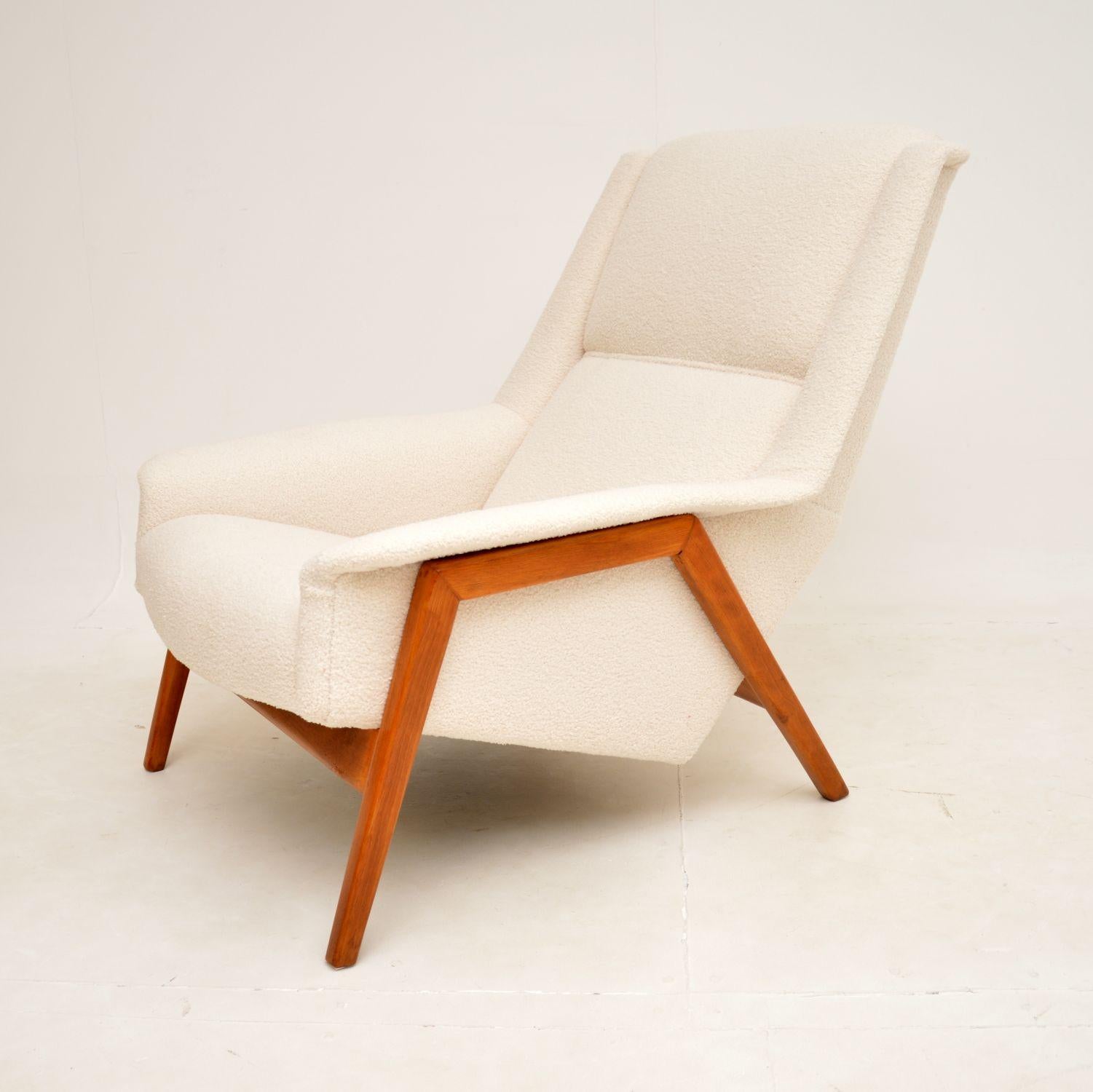 Mid-Century Modern 1960's Vintage Swedish Teak Armchair