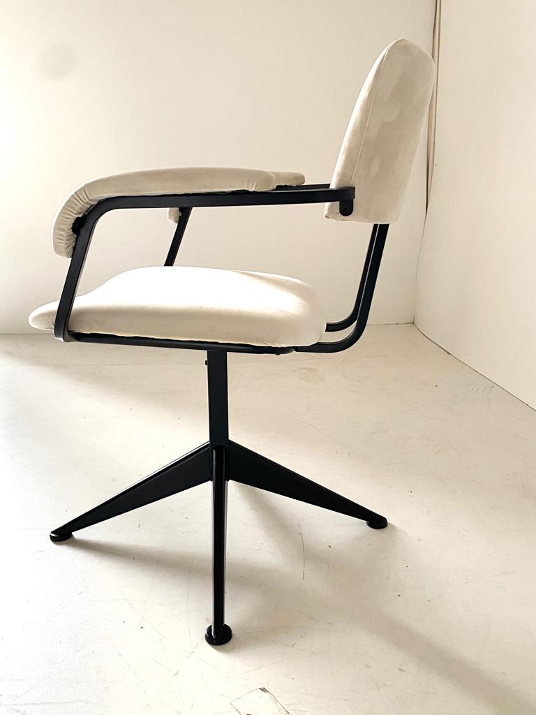 1960s vintage swivel velvet desk chair 5
