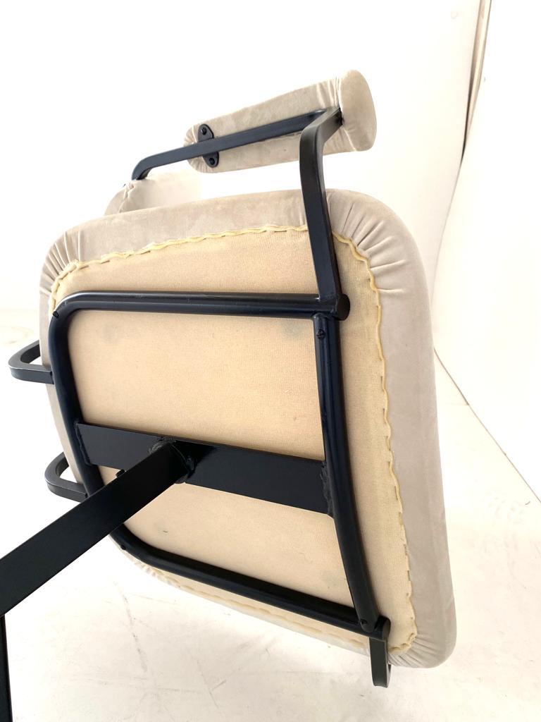 1960s vintage swivel velvet desk chair 6