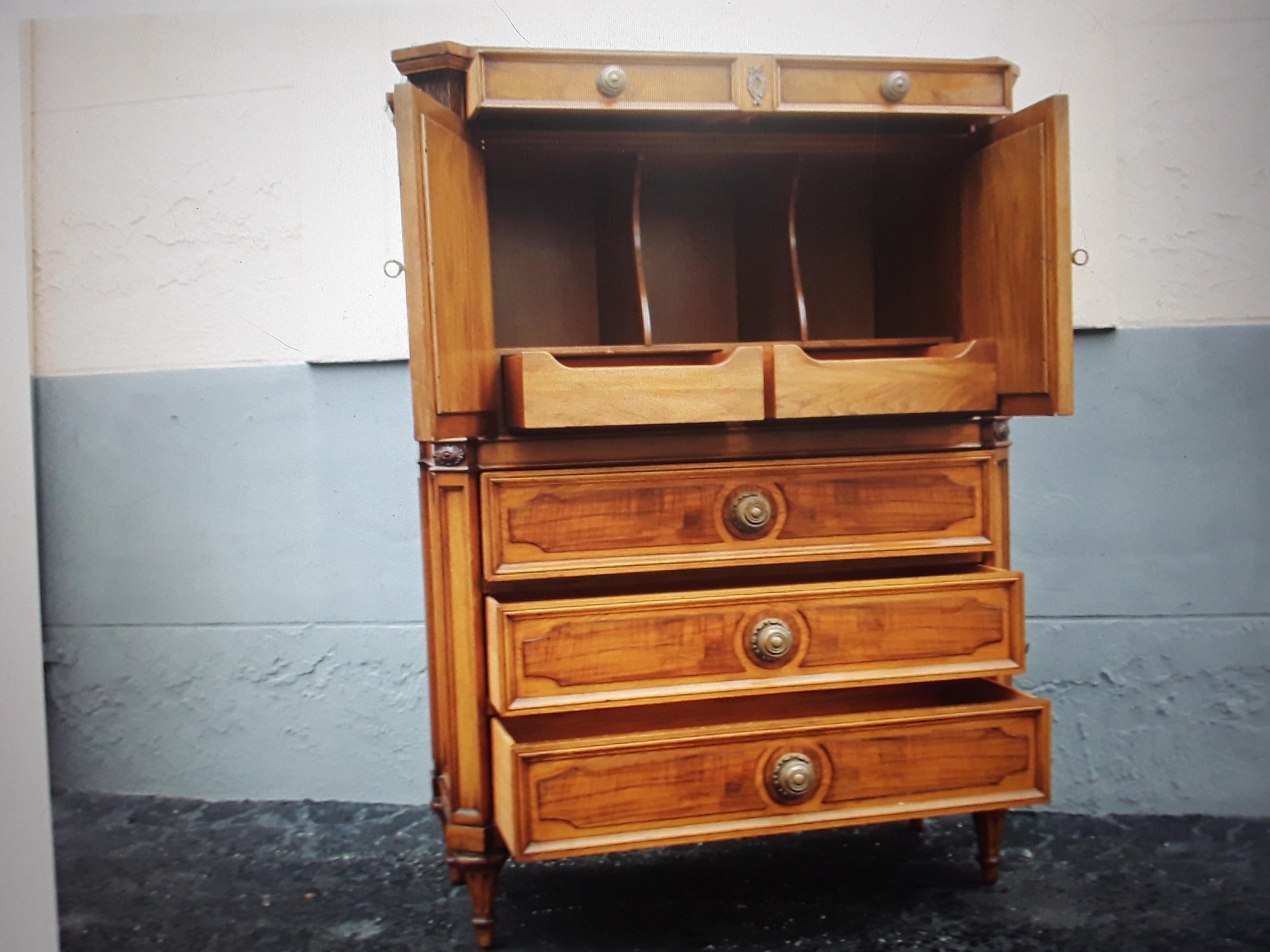 Mid-20th Century 1960's Vintage Tall Chest of Drawers by Kanges U.S.A. For Sale