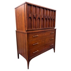 Commode haute vintage Perspecta de Kent Coffey de style Brésil, années 1960