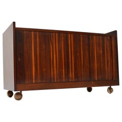 1960s Retro Tambour Front Sideboard / Haberdashery Cabinet