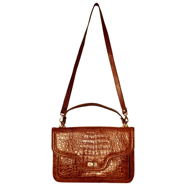 Borsa a mano spalla in coccodrillo vintage degli anni 60 in vendita su 1stDibs borse coccodrillo vintage anni 60 borsa coccodrillo vintage anni 80 borsa coccodrillo anni 60 prezzo