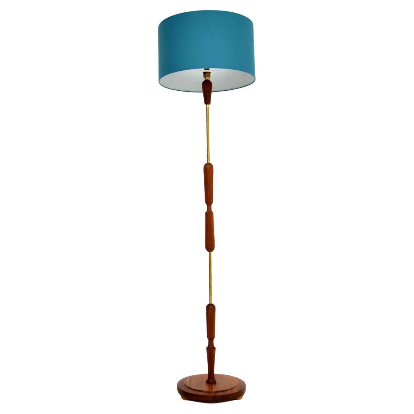 Vintage Italian Marble, Teak and Brass Floor Lamp, 1960s For Sale at ...