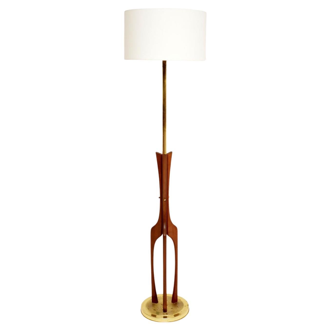 Vintage Teak Floor Lamp at 1stDibs