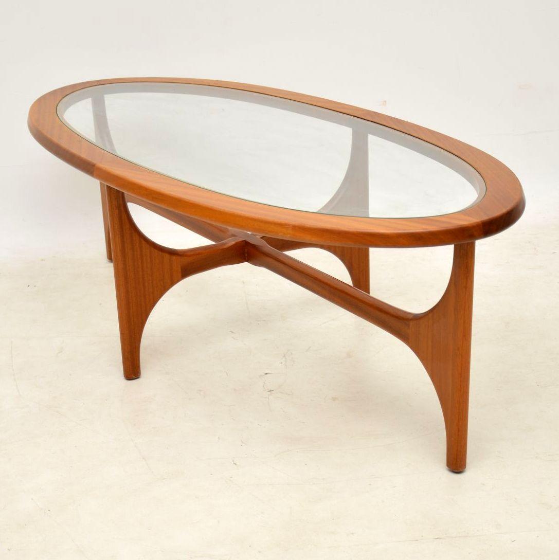 A stylish and extremely well made vintage coffee table in teak with a glass insert, this was made by Stonehill as part of the stateroom range, it dates from the 1960s. The condition is great for its age, with only some extremely minor superficial