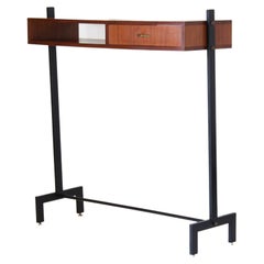 1960s Vintage Teak Console Table in Scandinavian Style