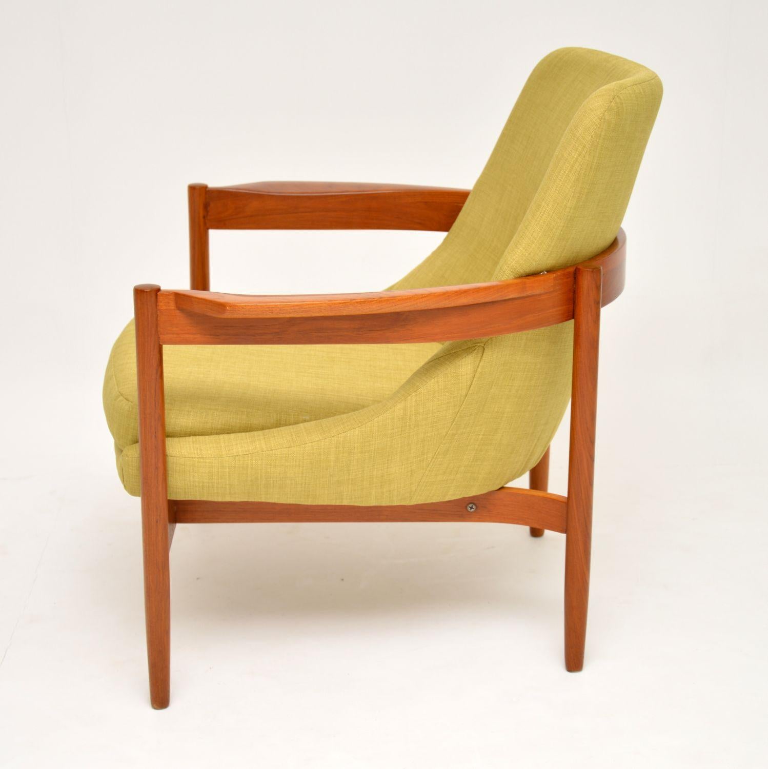 English 1960s Vintage Teak ‘Delta’ Armchair by Guy Rogers