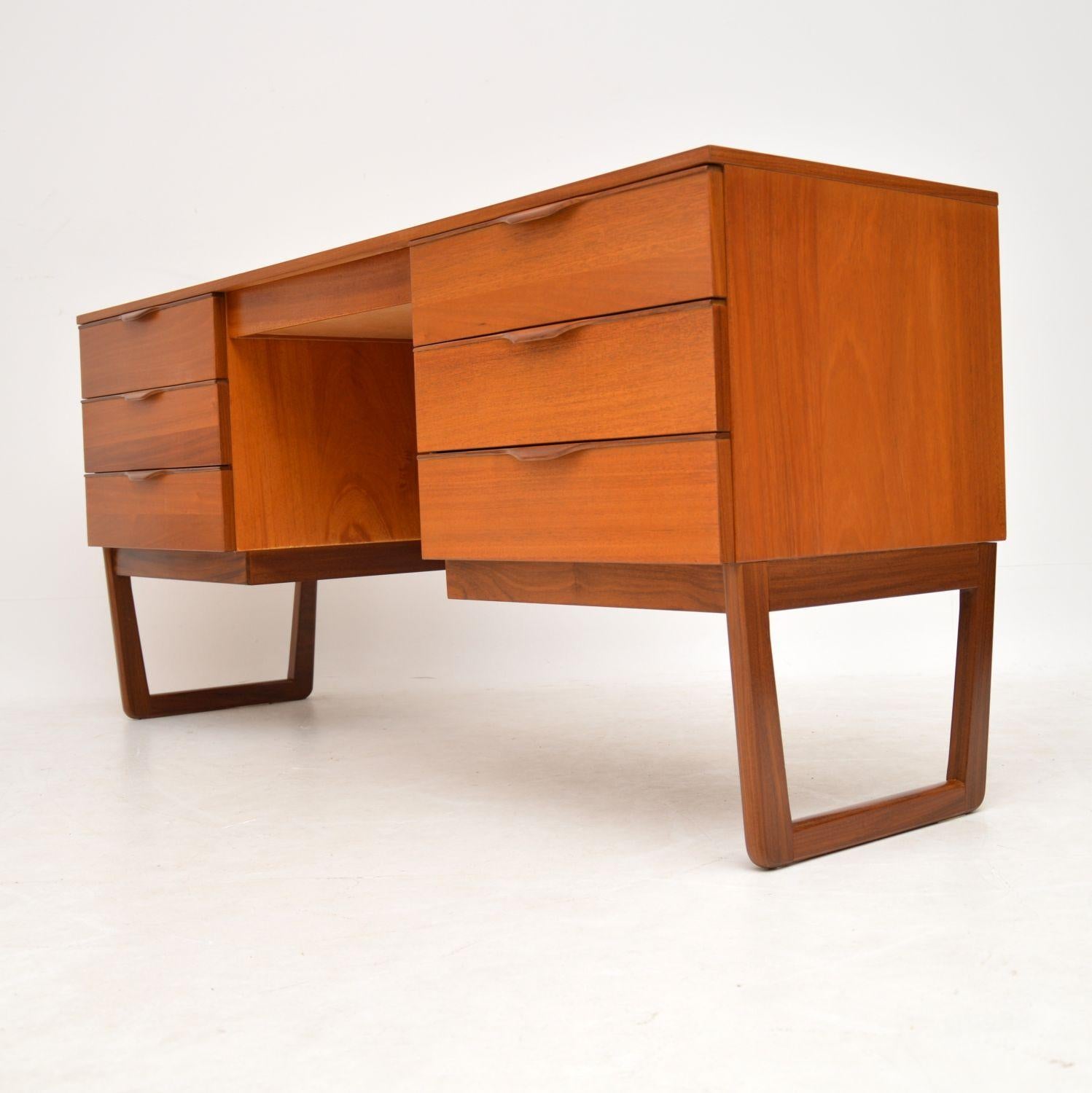 Mid-Century Modern 1960s Vintage Teak Desk