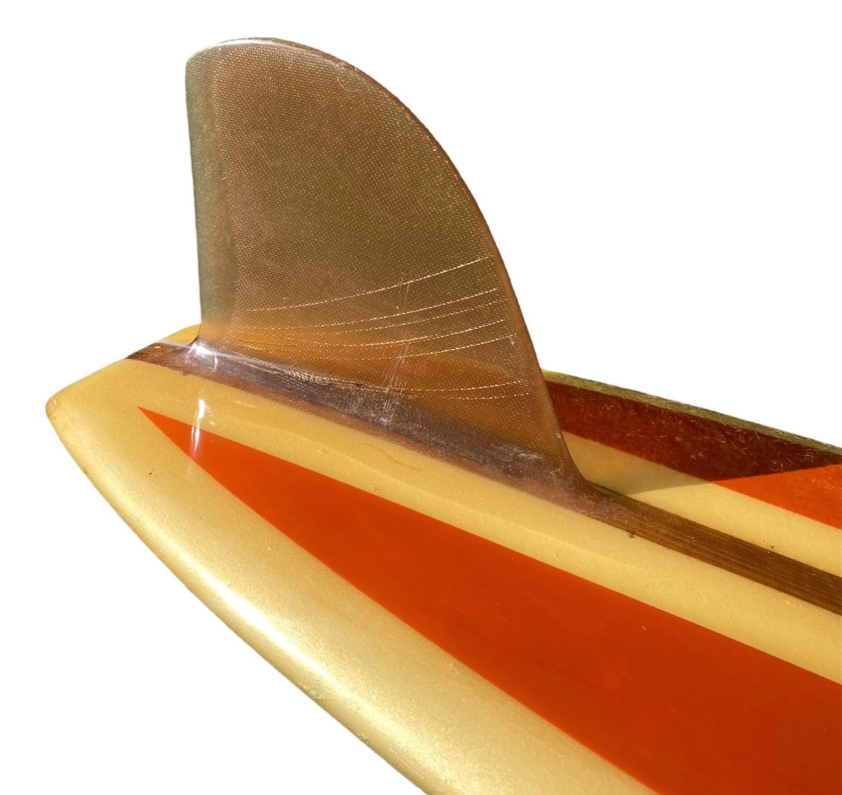 1960s Vintage Ten Toes classic longboard In Good Condition In Haleiwa, HI