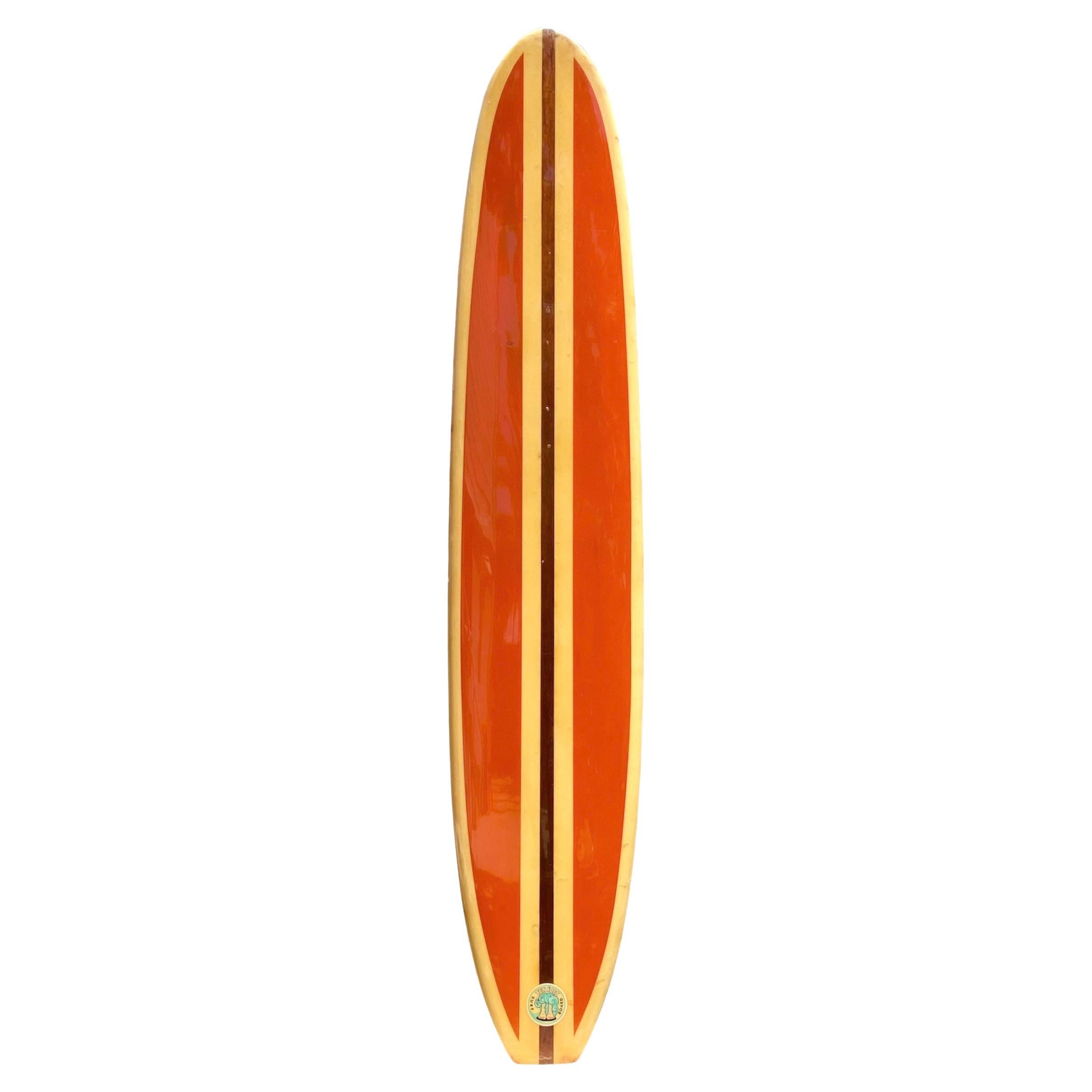 1960s Vintage Ten Toes classic longboard