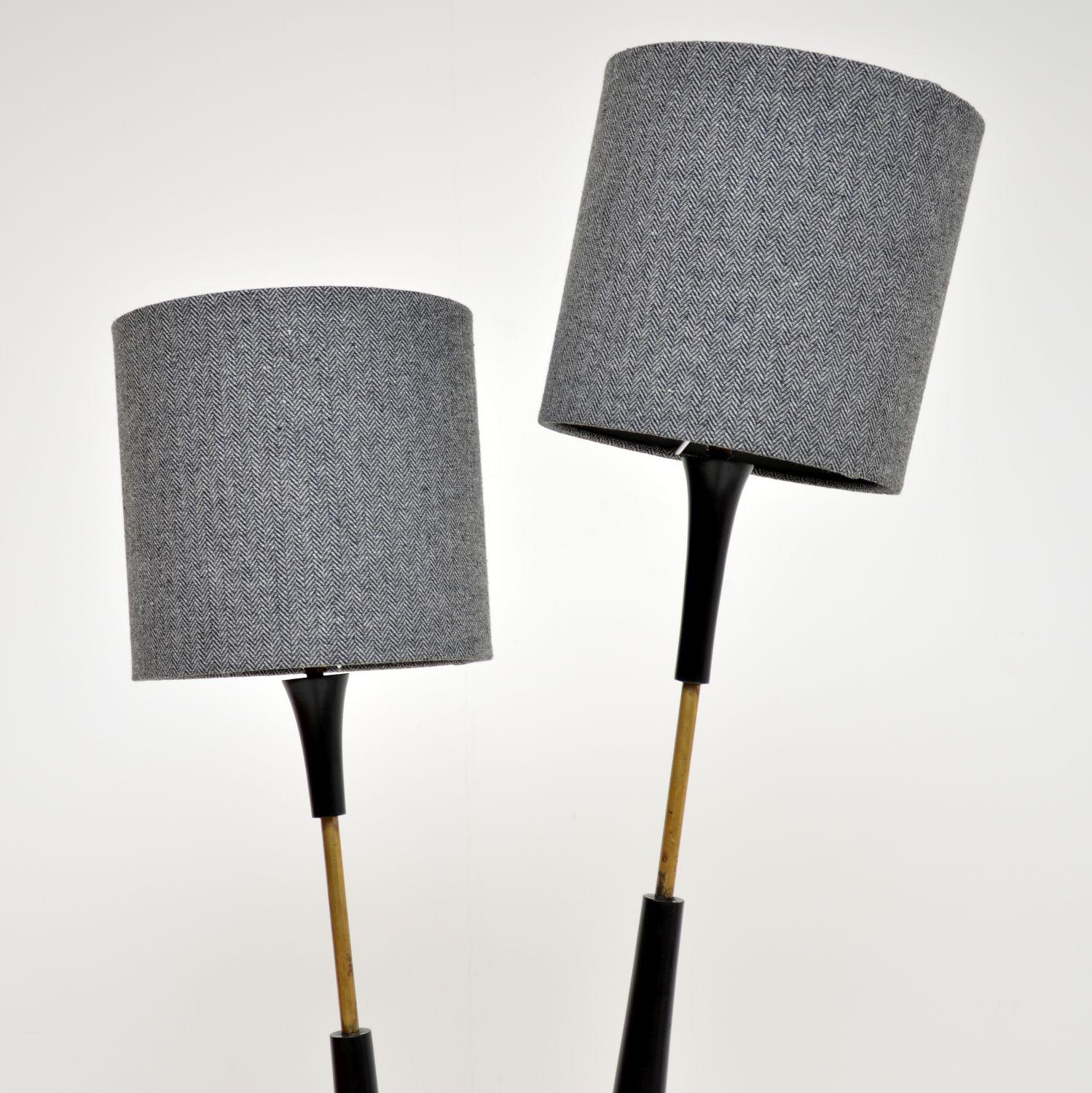 floor lamp with two heads