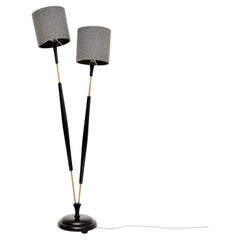 1960's Vintage Two Headed Floor Lamp