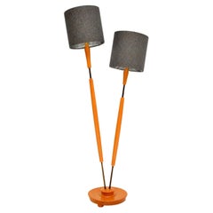 1960's Vintage Two Headed Floor Lamp