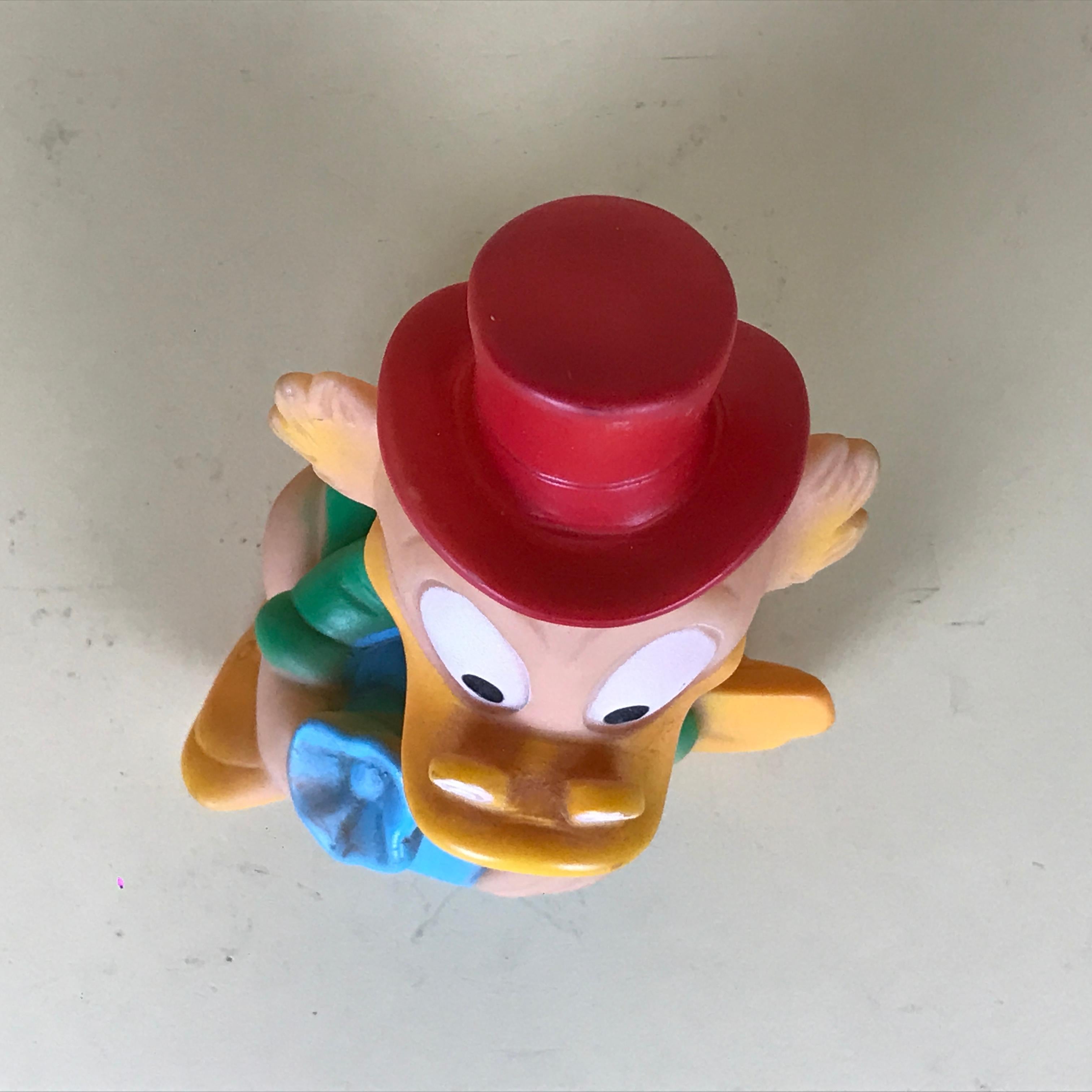1960s Vintage Uncle Scrooge Squeak Toy Made in Spain by Jugasa for Disney 4