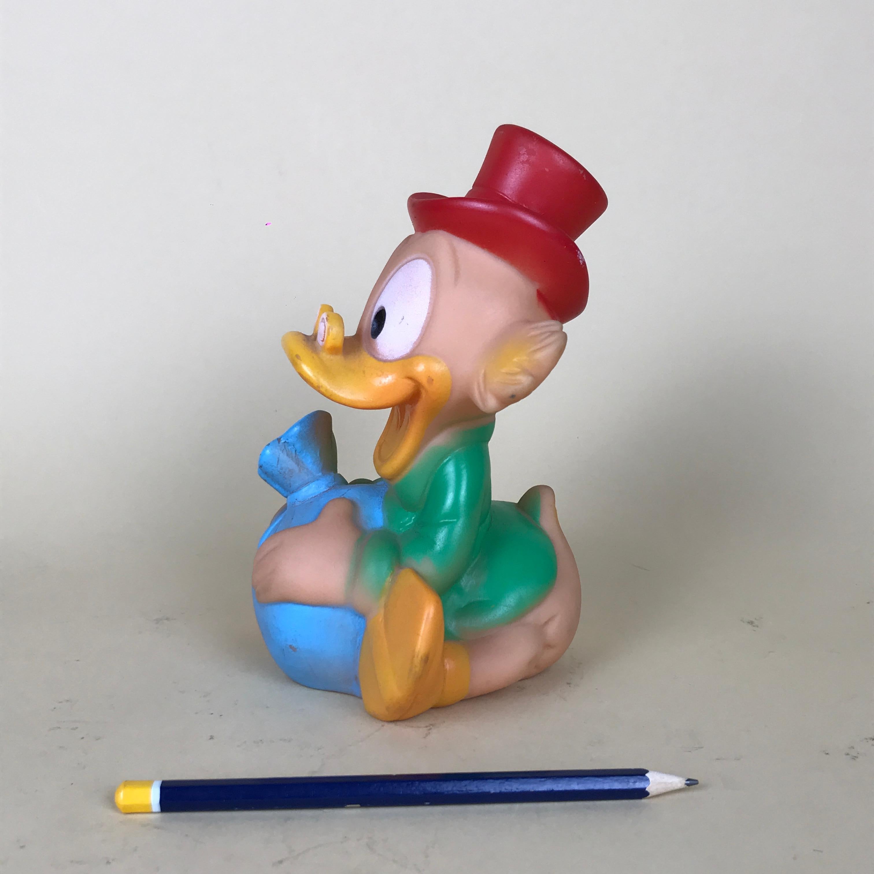 Mid-20th Century 1960s Vintage Uncle Scrooge Squeak Toy Made in Spain by Jugasa for Disney