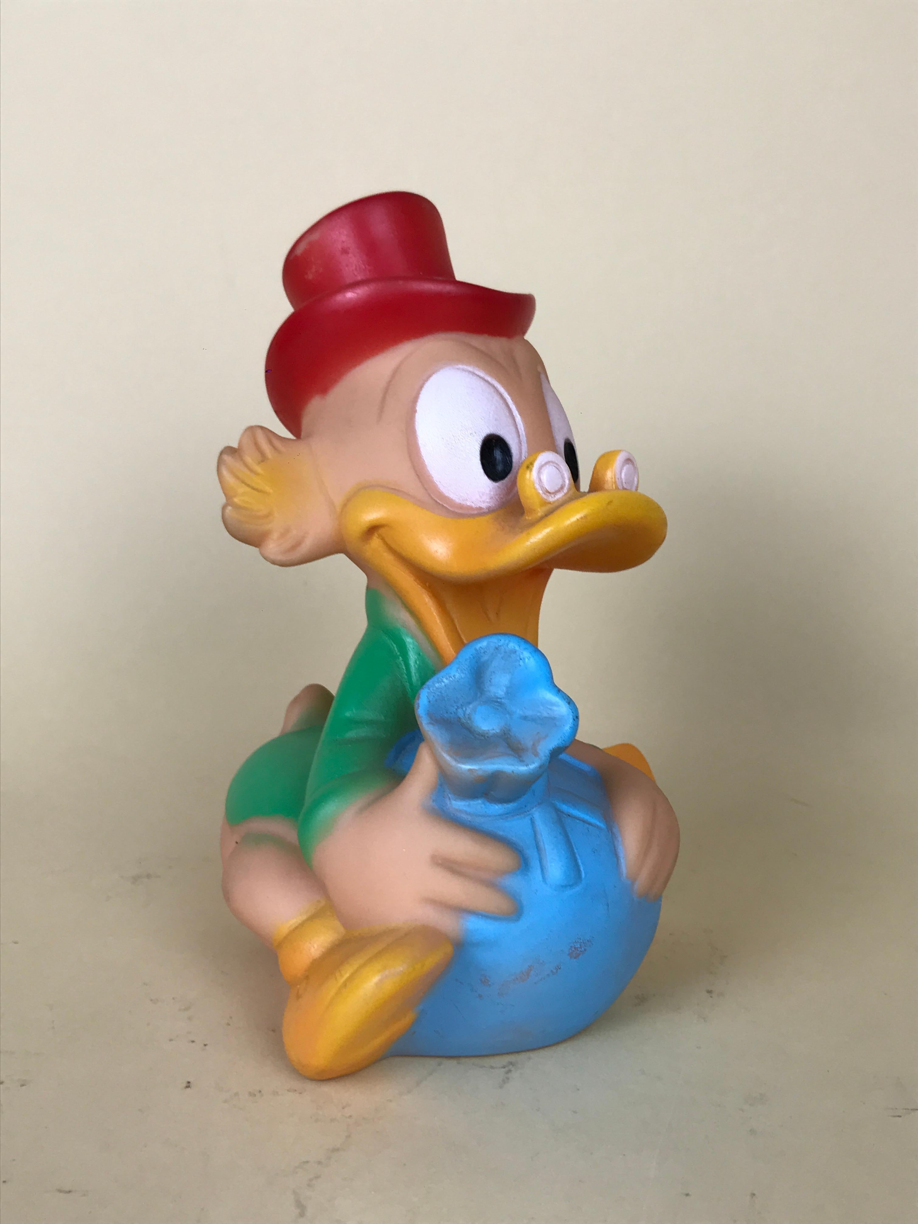 1960s Vintage Uncle Scrooge Squeak Toy Made in Spain by Jugasa for Disney 2