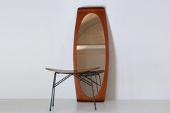 1960s Vintage Wall Mirror and Vintage Stool