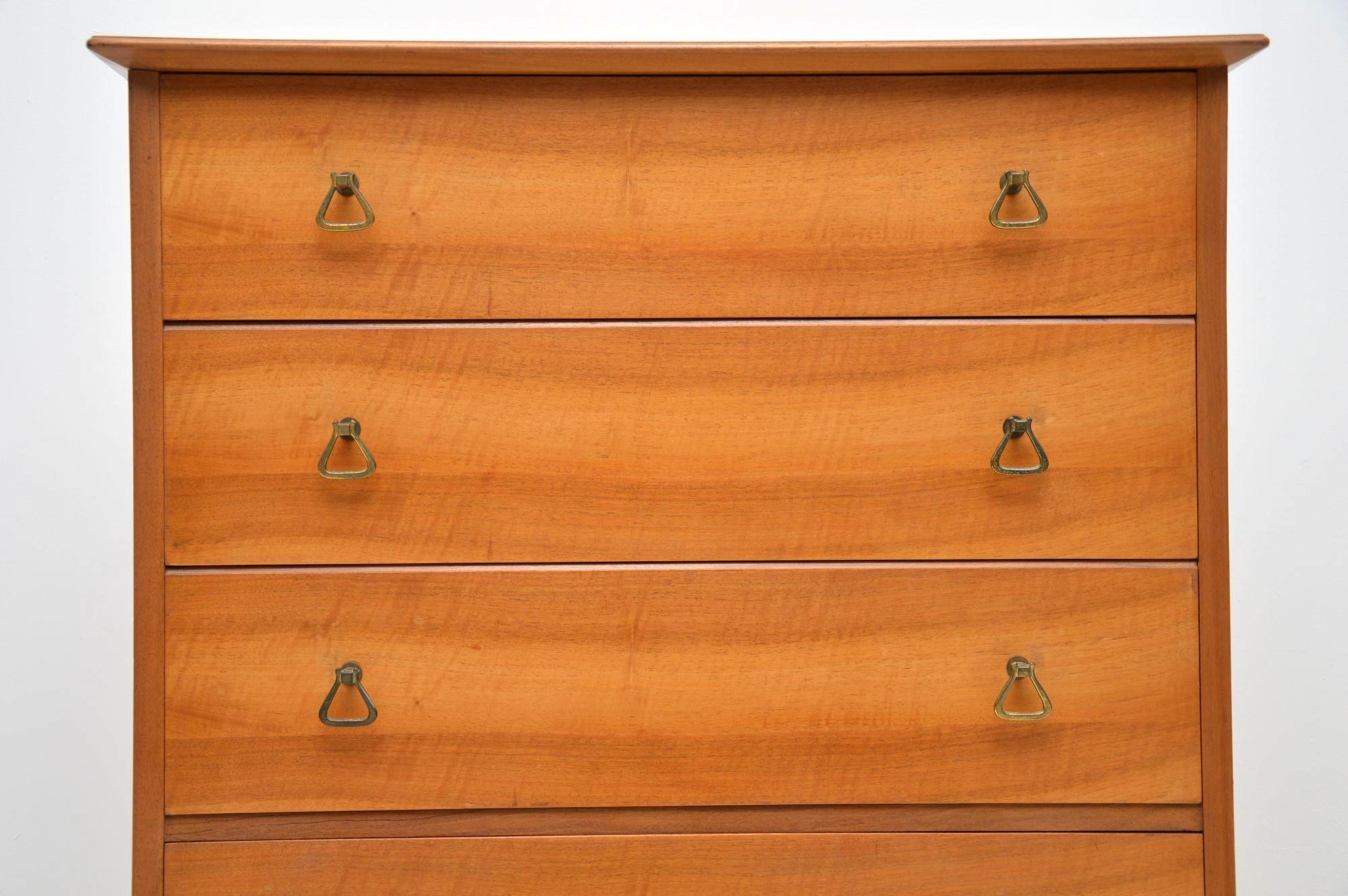 1960s Vintage Walnut Chest of Drawers by Alfred Cox 1