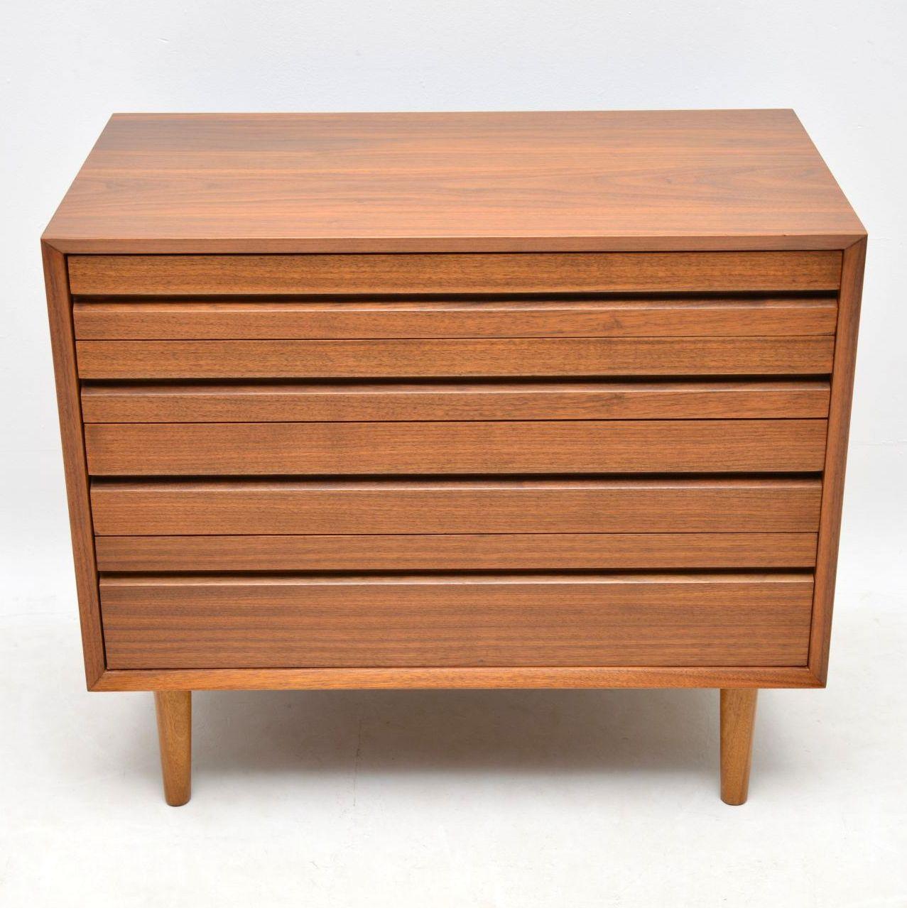 Mid-Century Modern 1960s, Vintage Walnut Chest of Drawers by Poul Cadovius