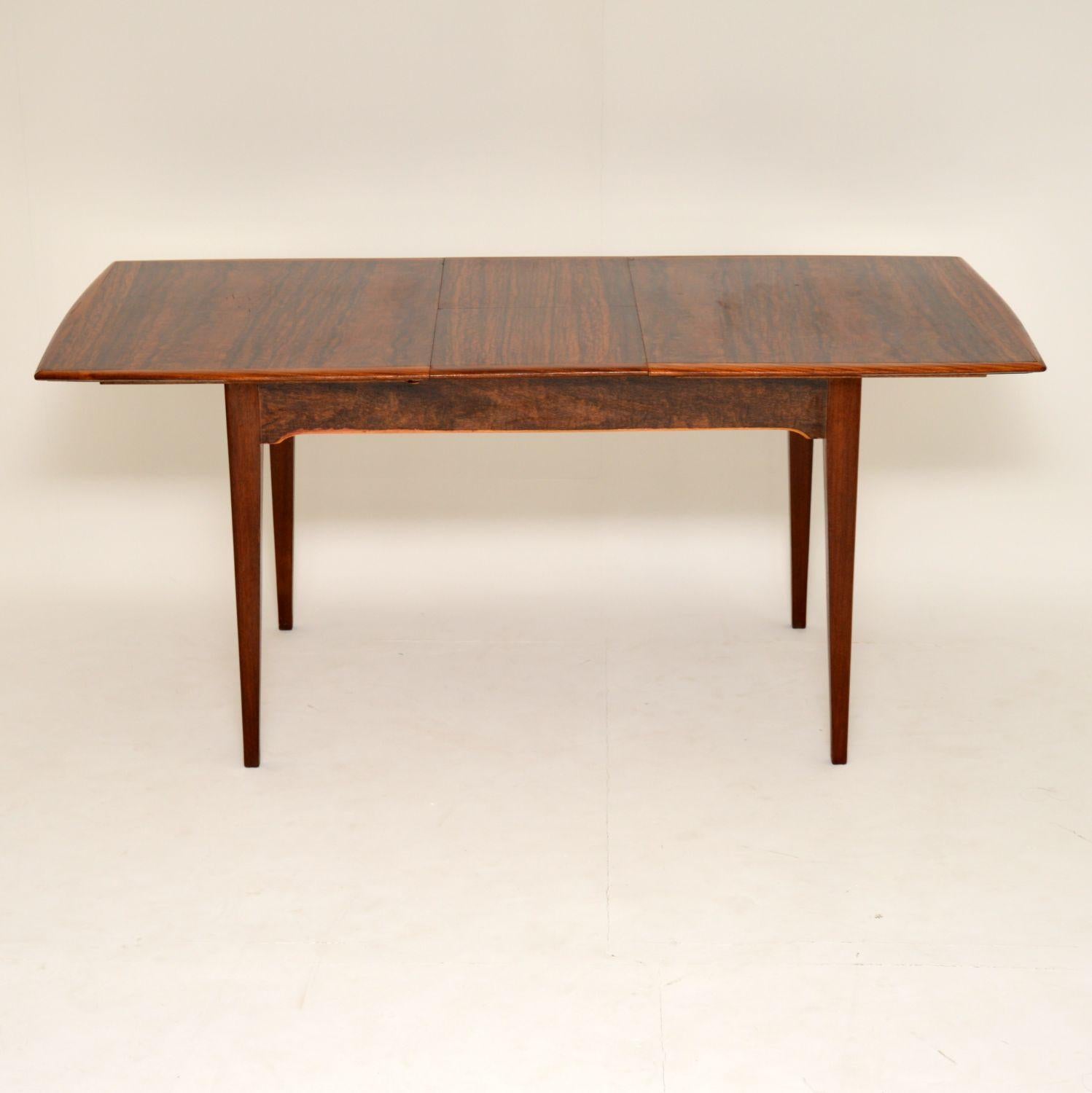 English 1960s Vintage Walnut Dining Table by Alfred Cox