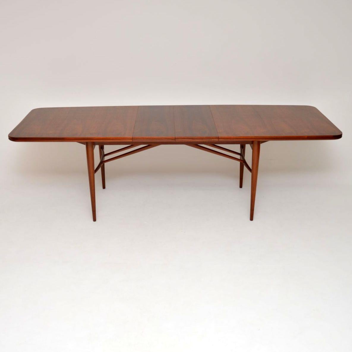 English 1960s Vintage Walnut Dining Table by Robert Heritage for Archie Shine