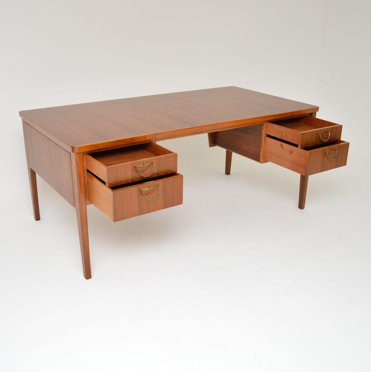 1960's Vintage Walnut Executive Desk by Gordon Russell 2