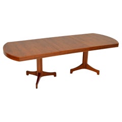 1960s Vintage Walnut Extending Dining Table by Robert Heritage