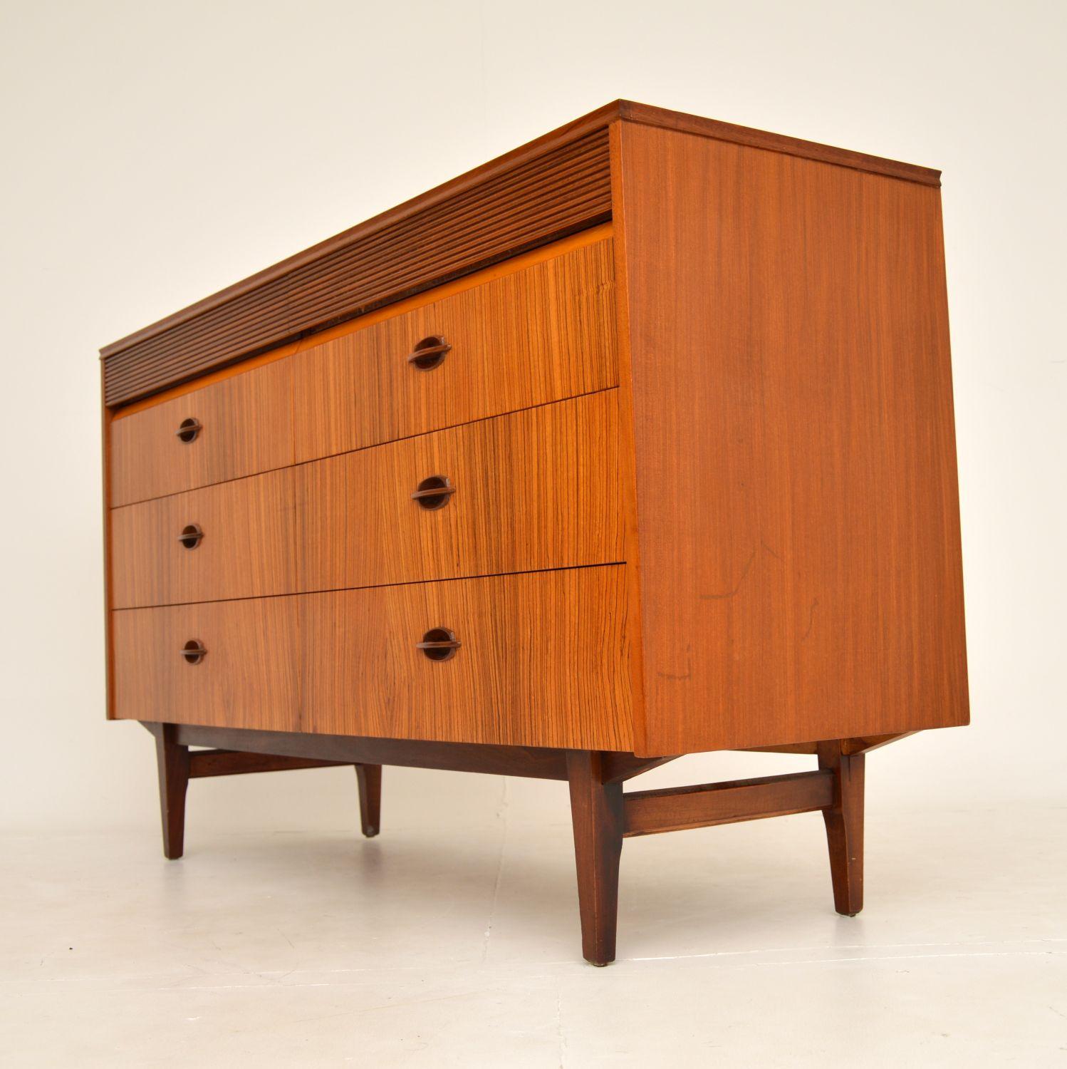 1960's Vintage Walnut & Zebrano Sideboard 4