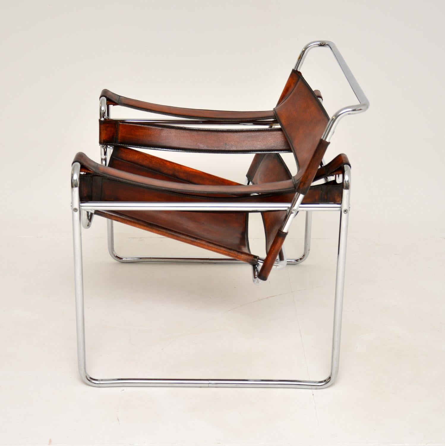 Italian 1960's Vintage Wassily Armchair by Marcel Breuer for Gavina