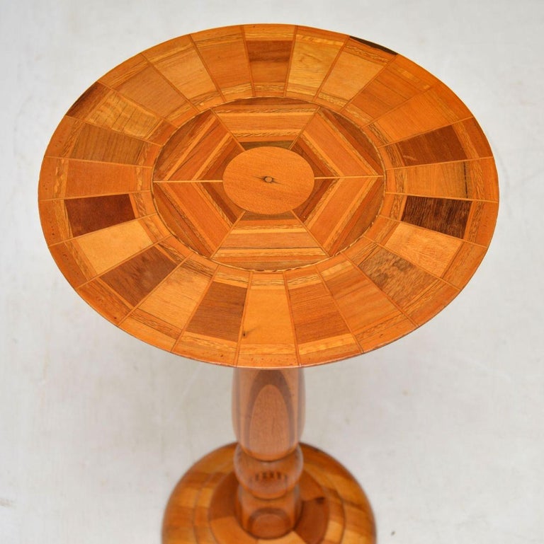 1960s Vintage Wine Table in Various Inlaid Woods For Sale at 1stdibs
