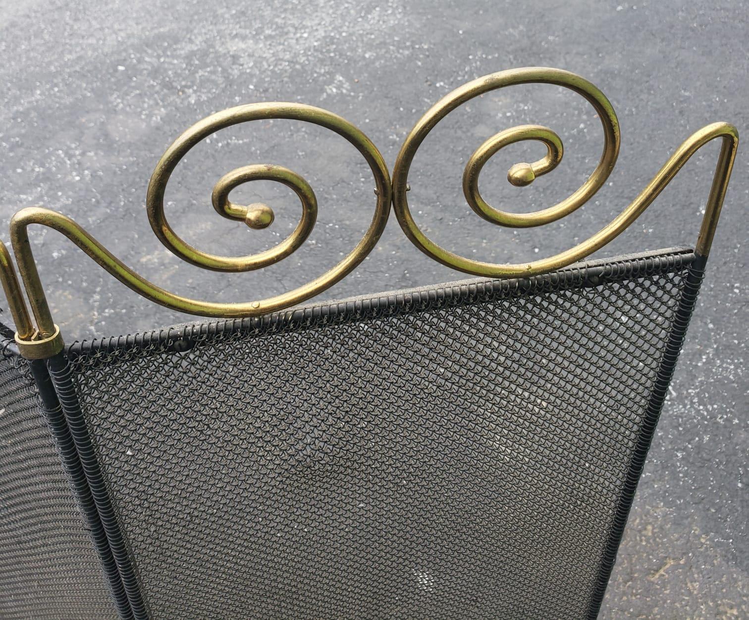 mesh fireplace screen