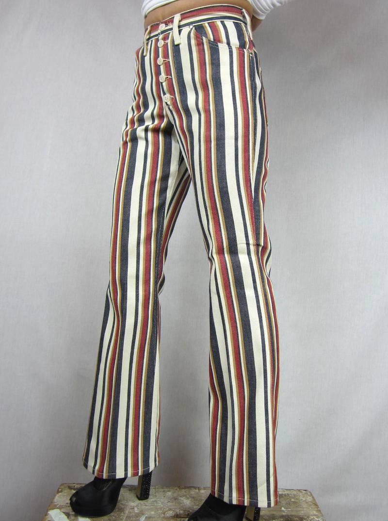 retro striped pants