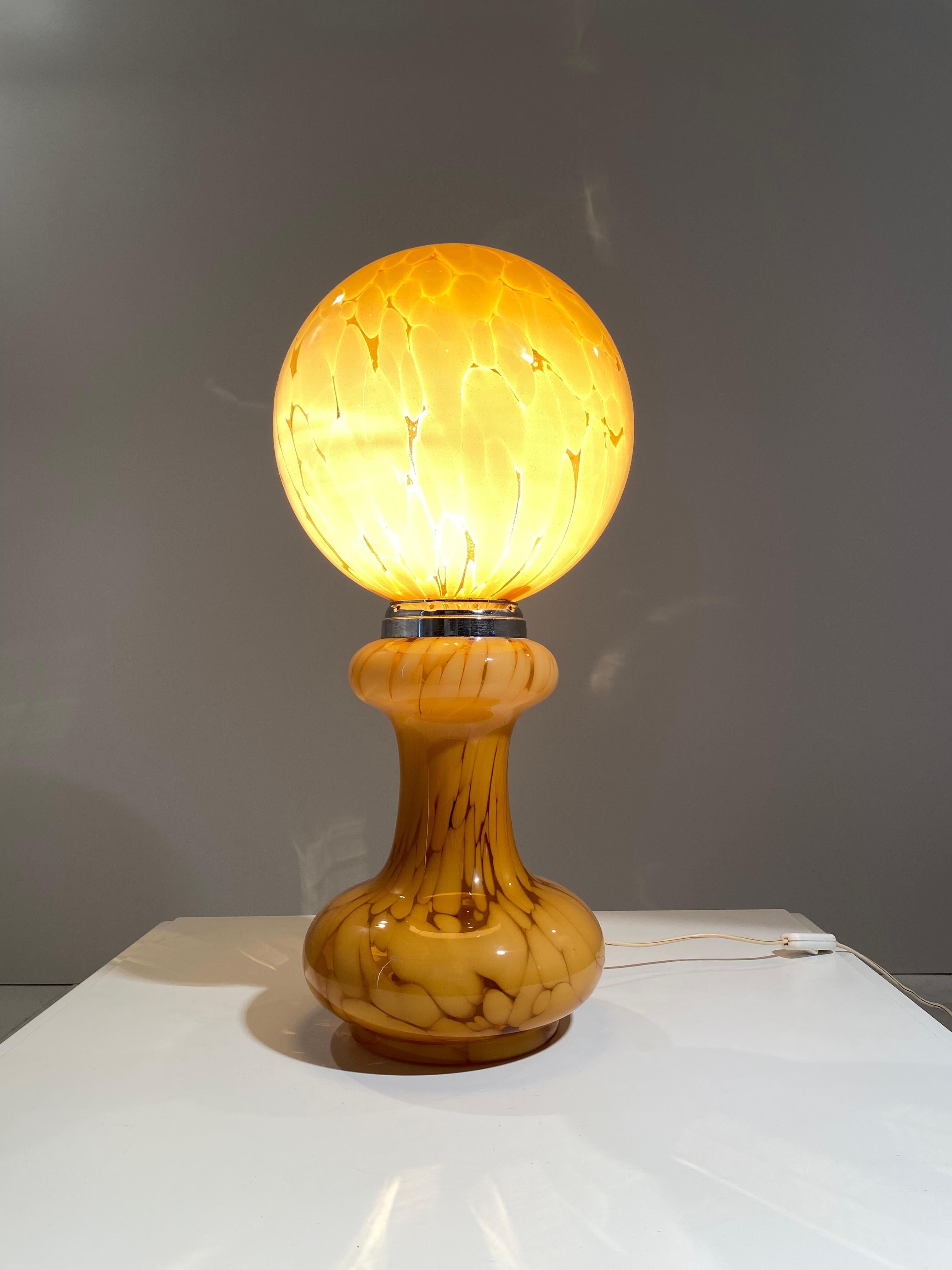 20th Century Vintage Murano  Lamp, Carlo Nason for Mazzega, Italy 1960s