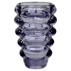 Vase en verre bohémien violet des années 1960 Vladislav Urban pour Hermanova Hut Sklo Union