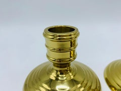 1950s Virginia Metalcrafters Brass Candlesticks, Pair