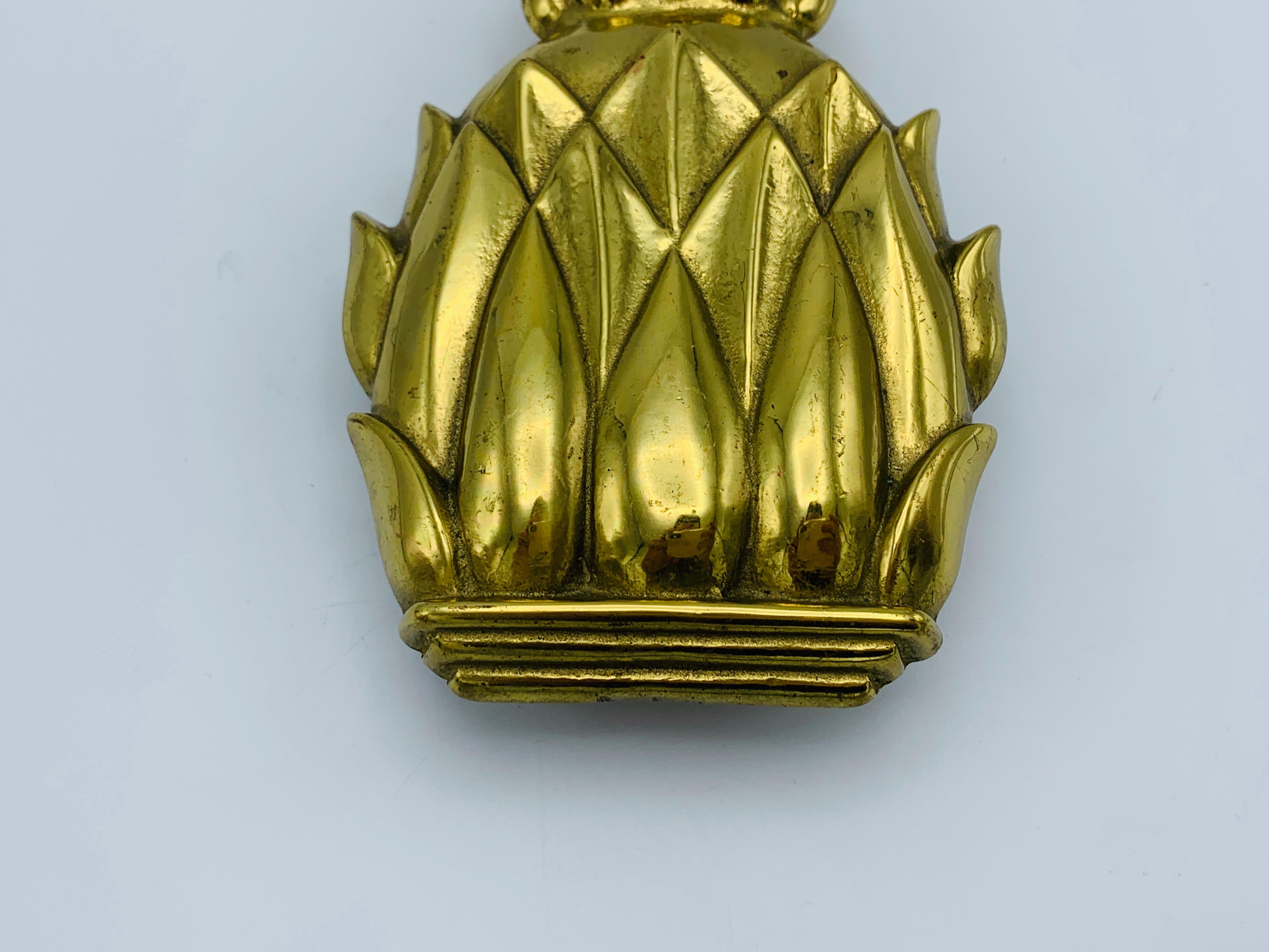 pineapple brass door knocker