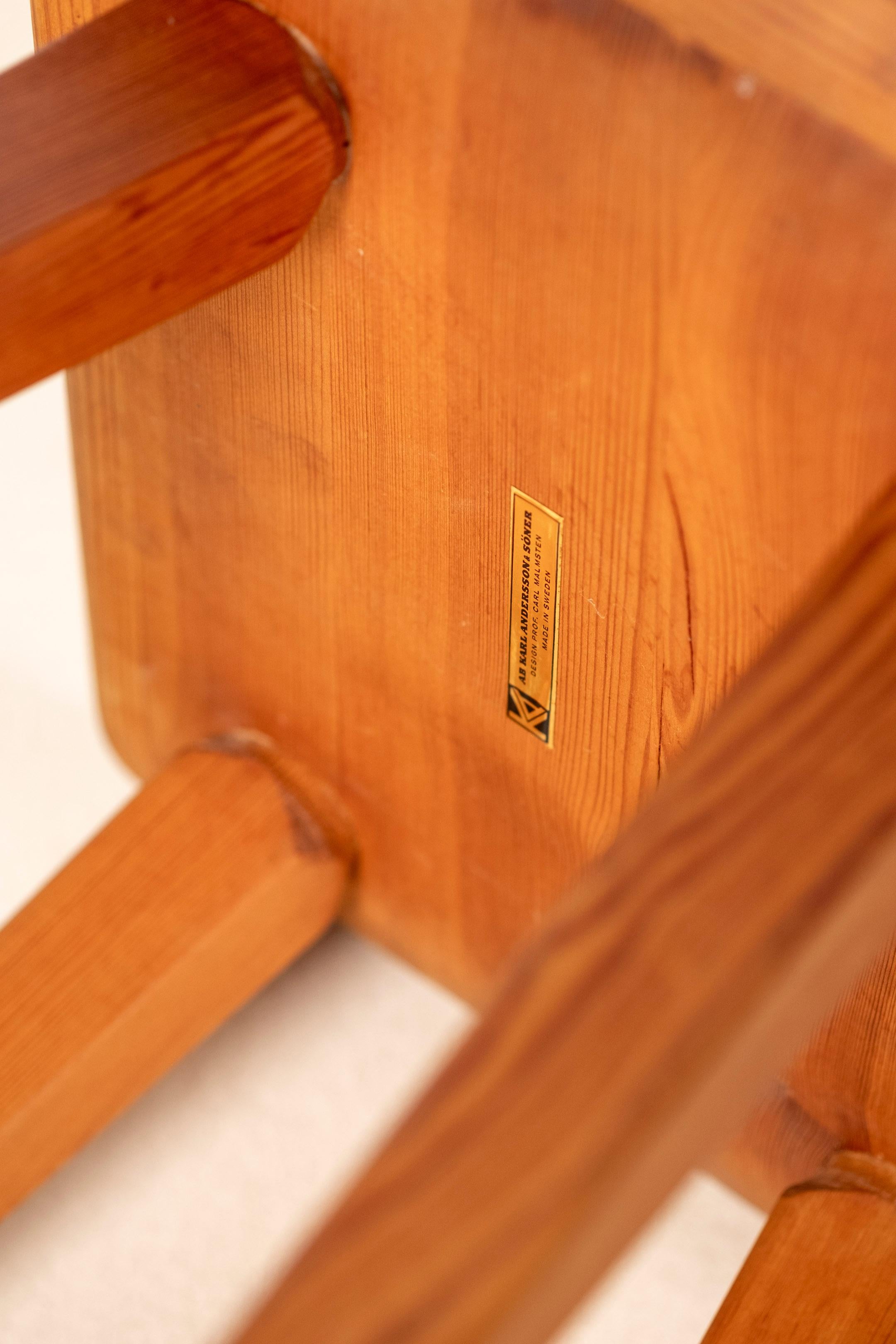 1960 Tabouret Visingsö par Carl Malmsten, Suède en vente 7