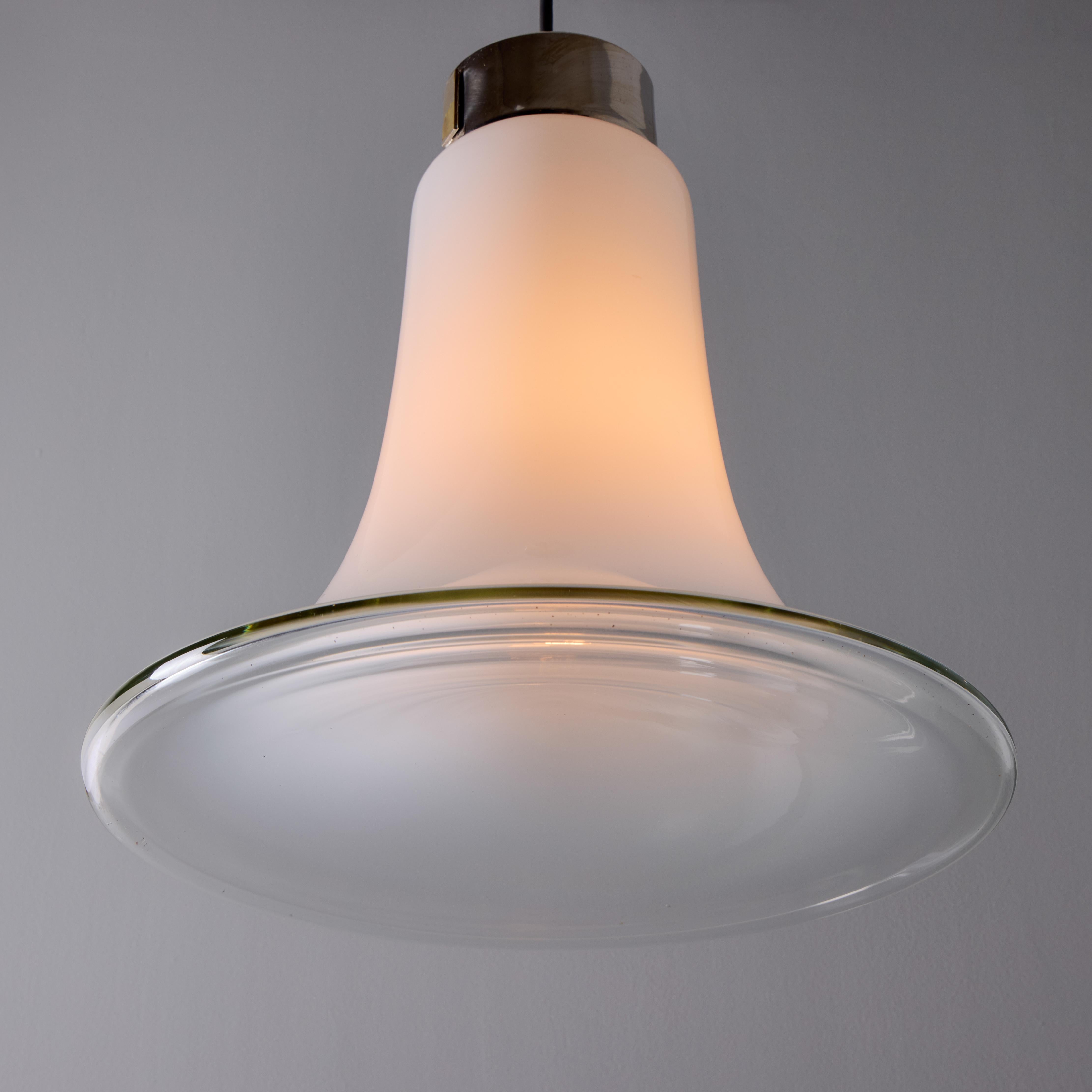 Lampada a sospensione in vetro di Murano soffiato Vistosi Model #L261 