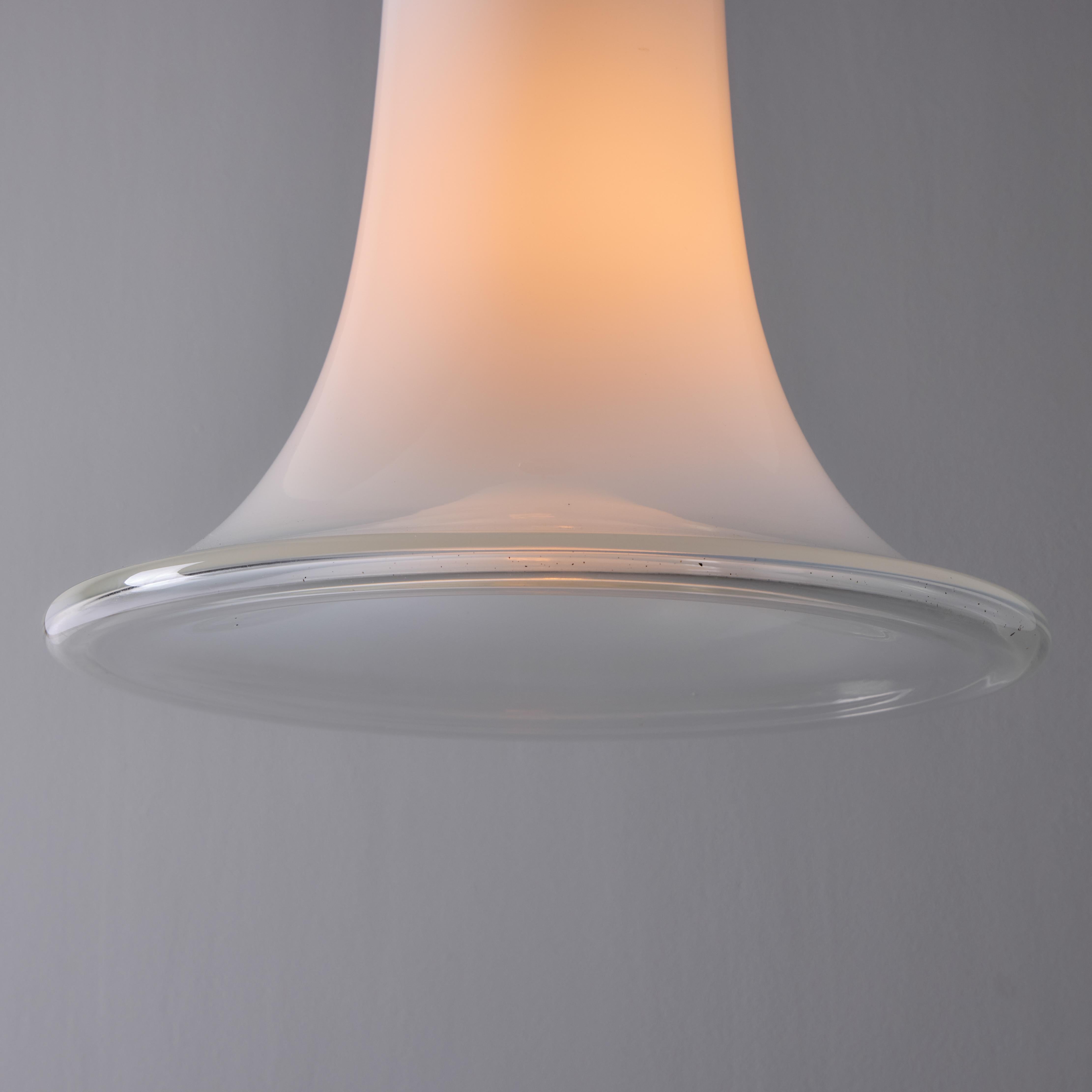 Lampada a sospensione in vetro soffiato di Murano Vistosi Model #L261 