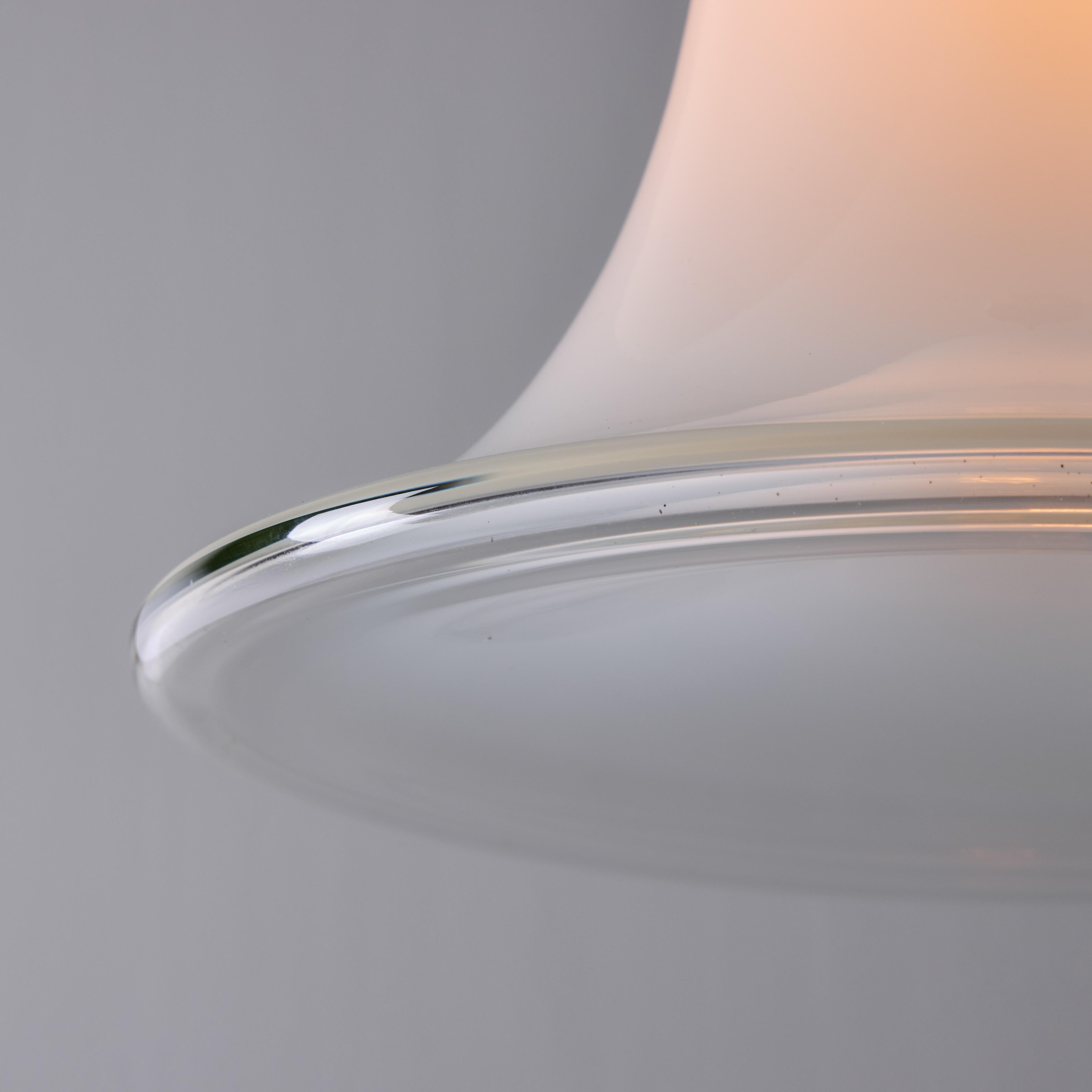 Lampada a sospensione in vetro soffiato di Murano Vistosi Model #L261 